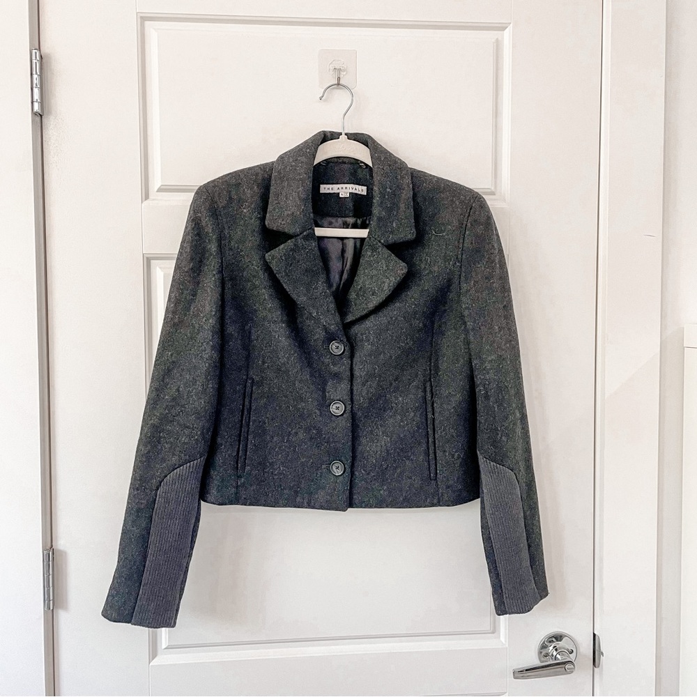 The Arrivals Ashlar Wool Boxy Blazer Jacket - Picture 2 of 7